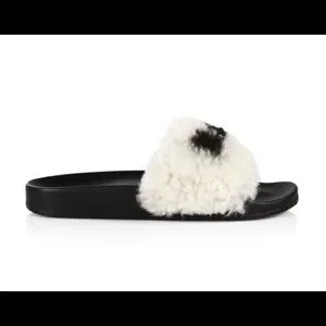 Marni Shearing Logo Slides Brick Natural White Marni branded slide slippers for boys | BRAVE KID main image 3
